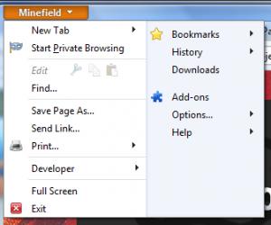 Firefox 4界面借鉴Windows开始菜单