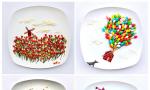 Hong Yi 场景艺术: 餐盘上的小世界 