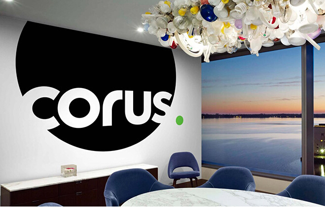 加拿大知名媒体娱乐公司Corus更换新LOGO